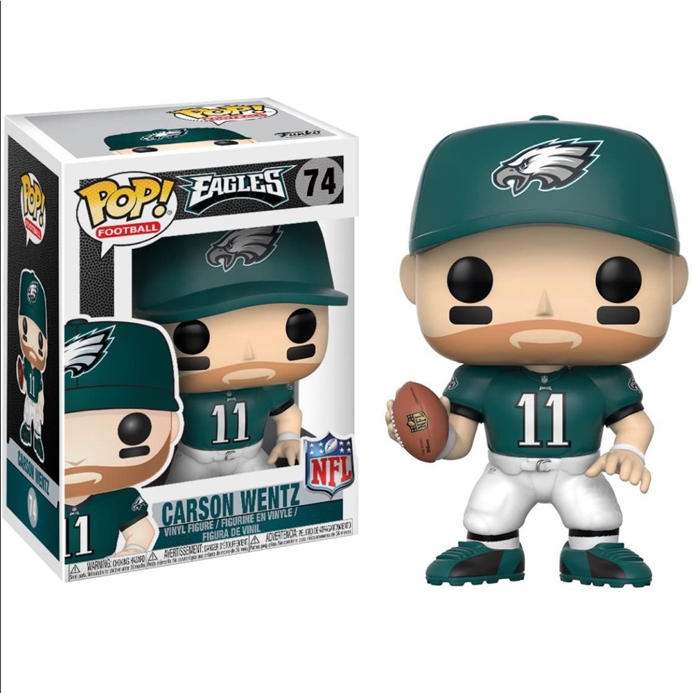 Funko POP NFL: Carson Wentz (Eagles Home) Collectible Figure
